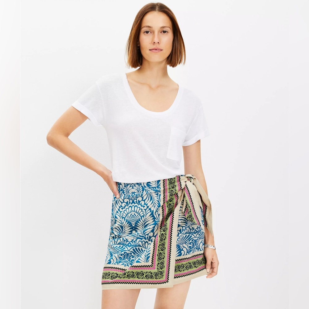 Palm Mini Wrap Skirt